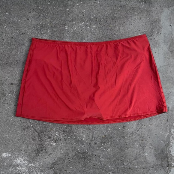 Athena Other - Athena swim skirt red modest swim bottom skort womens 12